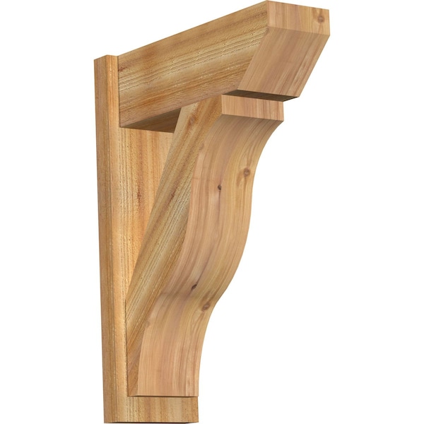 Ekena Millwork Funston Slat Rough Sawn Outlooker, Western Red Cedar, 8"W x 22"D x 30"H OUT08X22X30FST06RWR - main